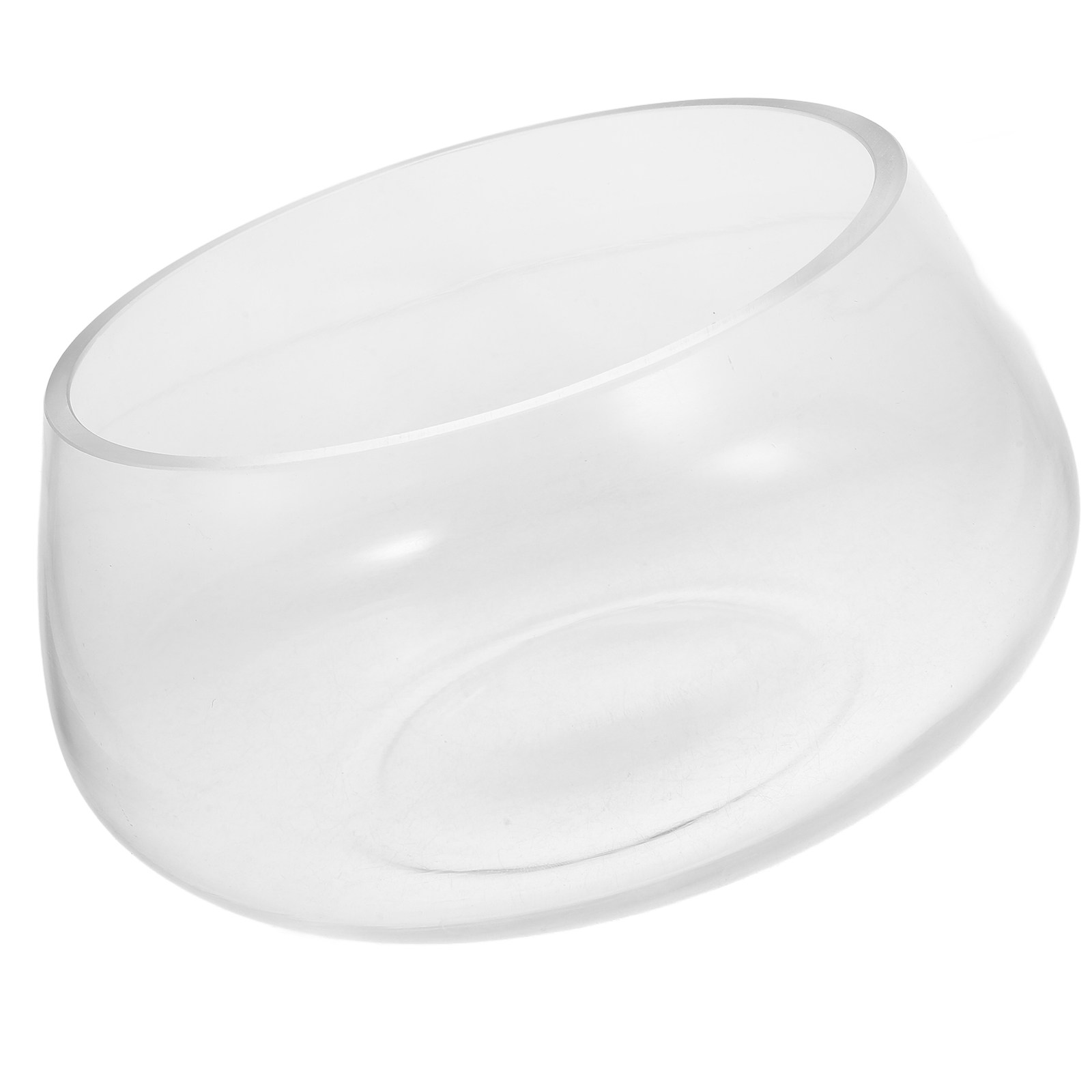 Aquarium Planted Shop - Round Clear Glass Mini Aquarium Tank
