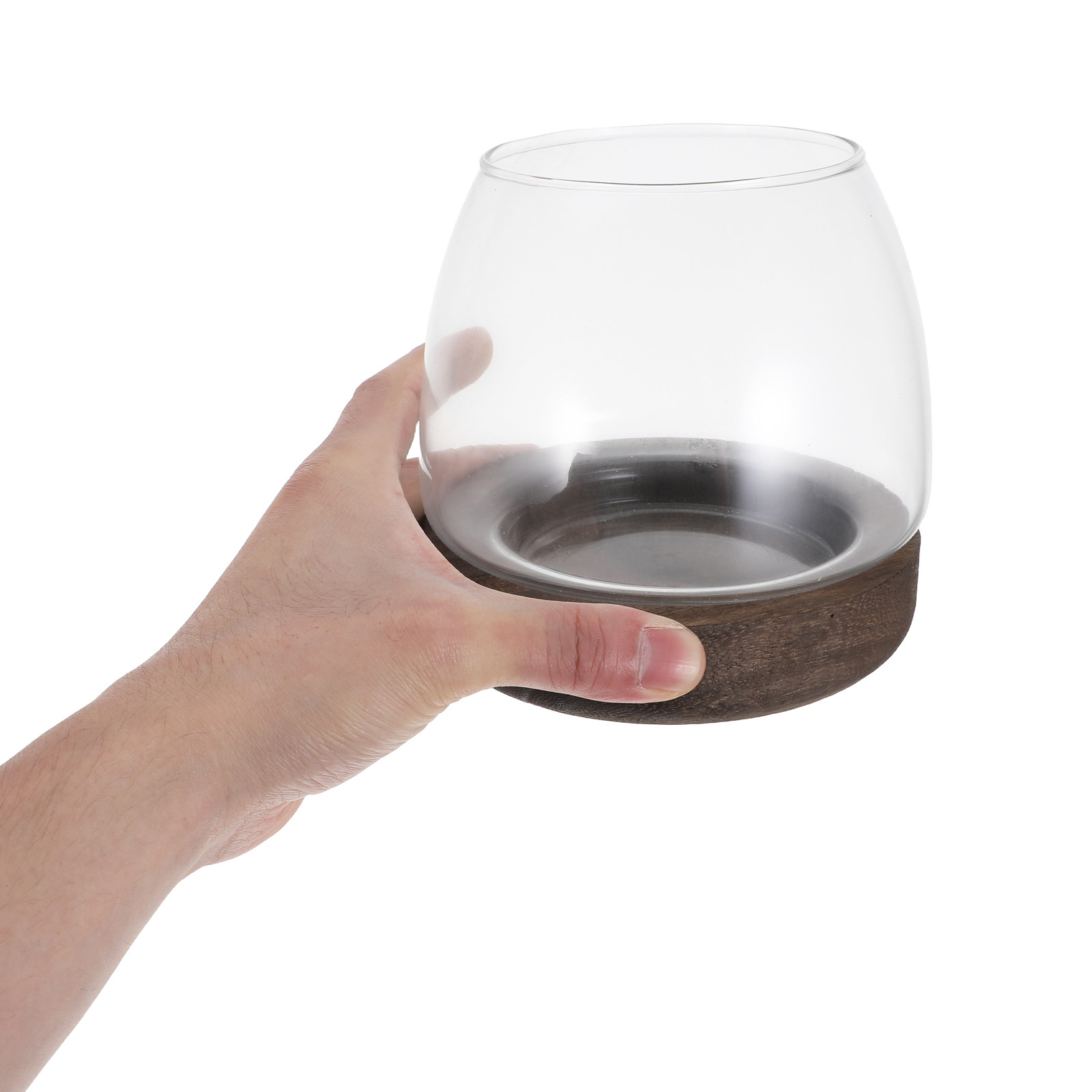 Clear Round Glass Hydroponic P - Planted Aquarium Jar のレビューと価格