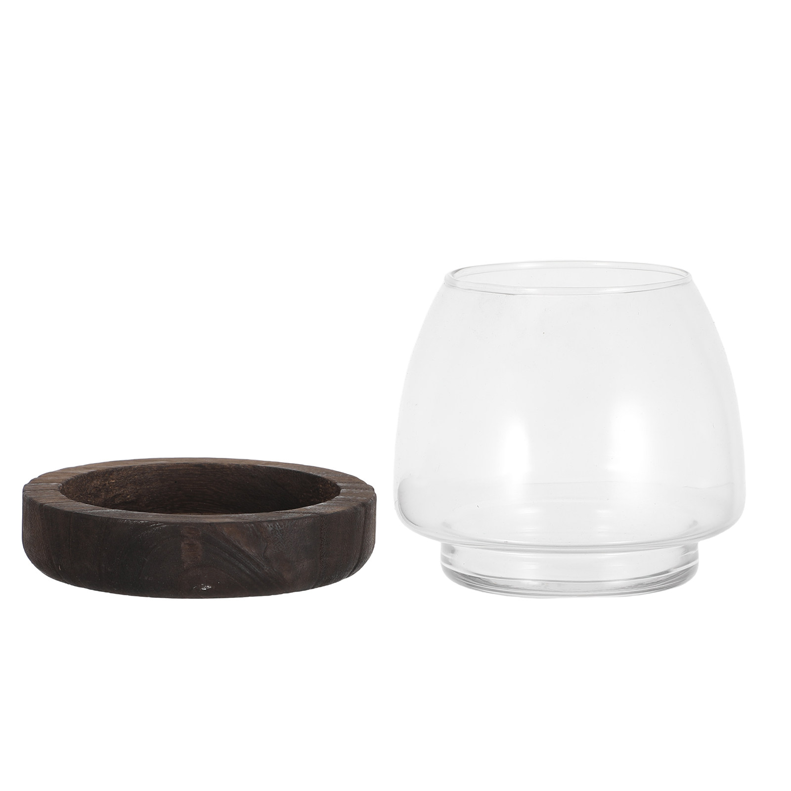 Clear Round Glass Hydroponic P - Planted Aquarium Jar のレビューと価格