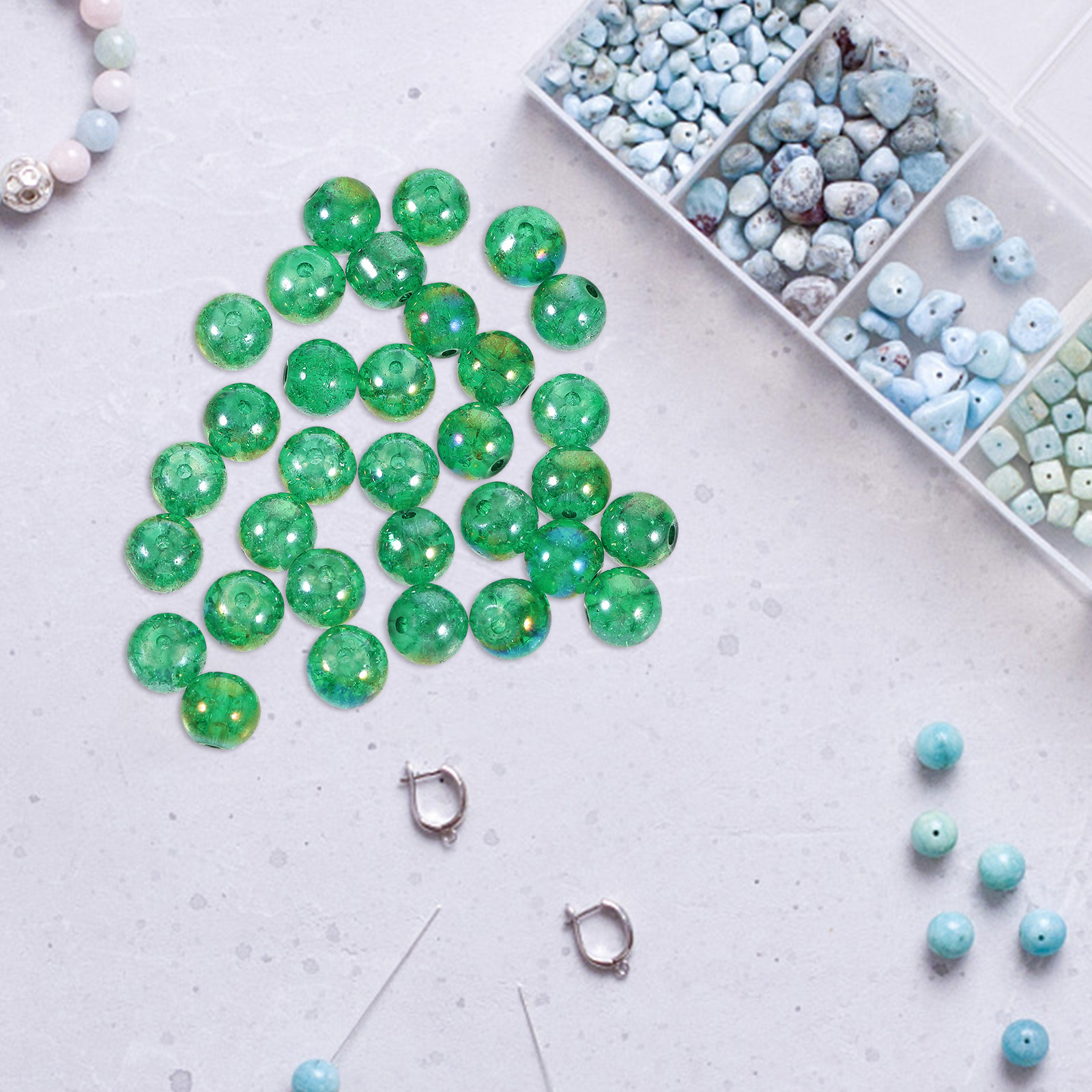 50Pcs Glass Beads Decor for Aq - Aquarium Planted Aquarium のレビューと価格