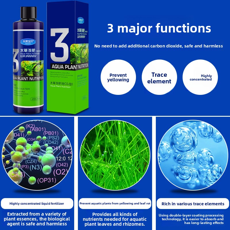 WAJABABY Liquid Aquarium Plant - Aquarium Plant Liquid Fertilizer のレビューと価格