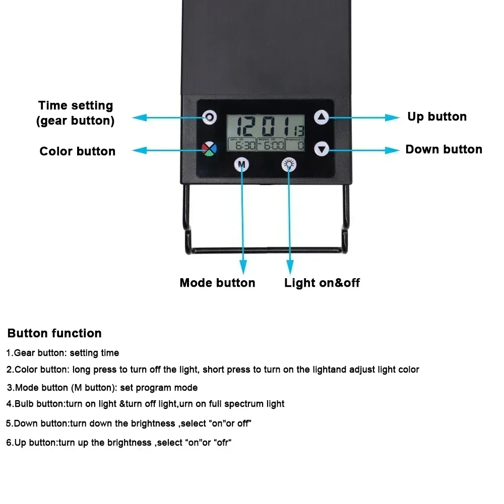 IP68 Waterproof Aquarium LED L - Aquarium Plant Growth Light のレビューと価格