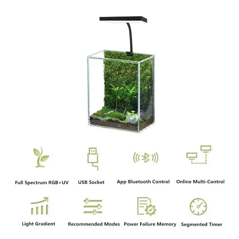 WEEK AQUA Mini 9 Pro USB Nano  - Aquarium Plant Growth Light のレビューと価格
