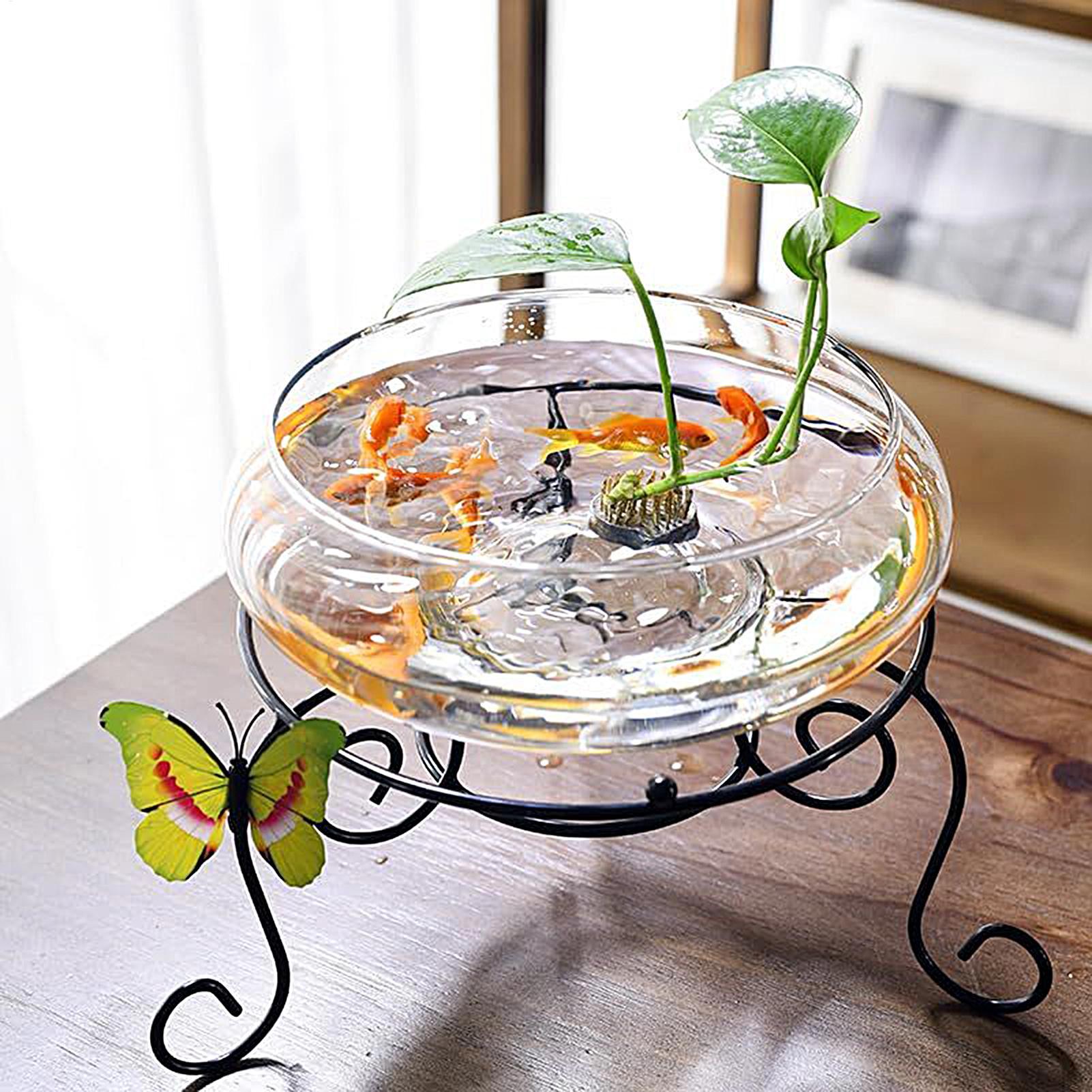 Fish Glass Bowl Glass Large Hy - Aquarium Planted Aquarium のレビューと価格