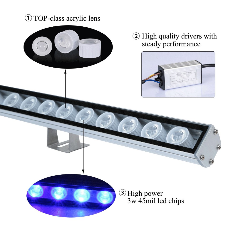 54W 81W 108W LED Bar Light IP6 - Aquarium Plant Growth Light のレビューと価格