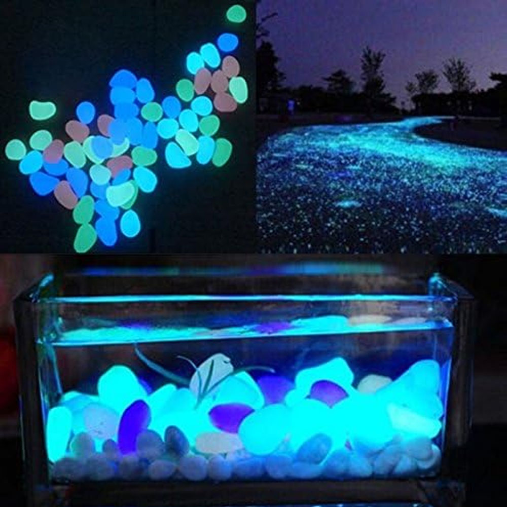 Fish Tank Rocks Glow Blue Pebb - Aquarium Planted Aquarium のレビューと価格