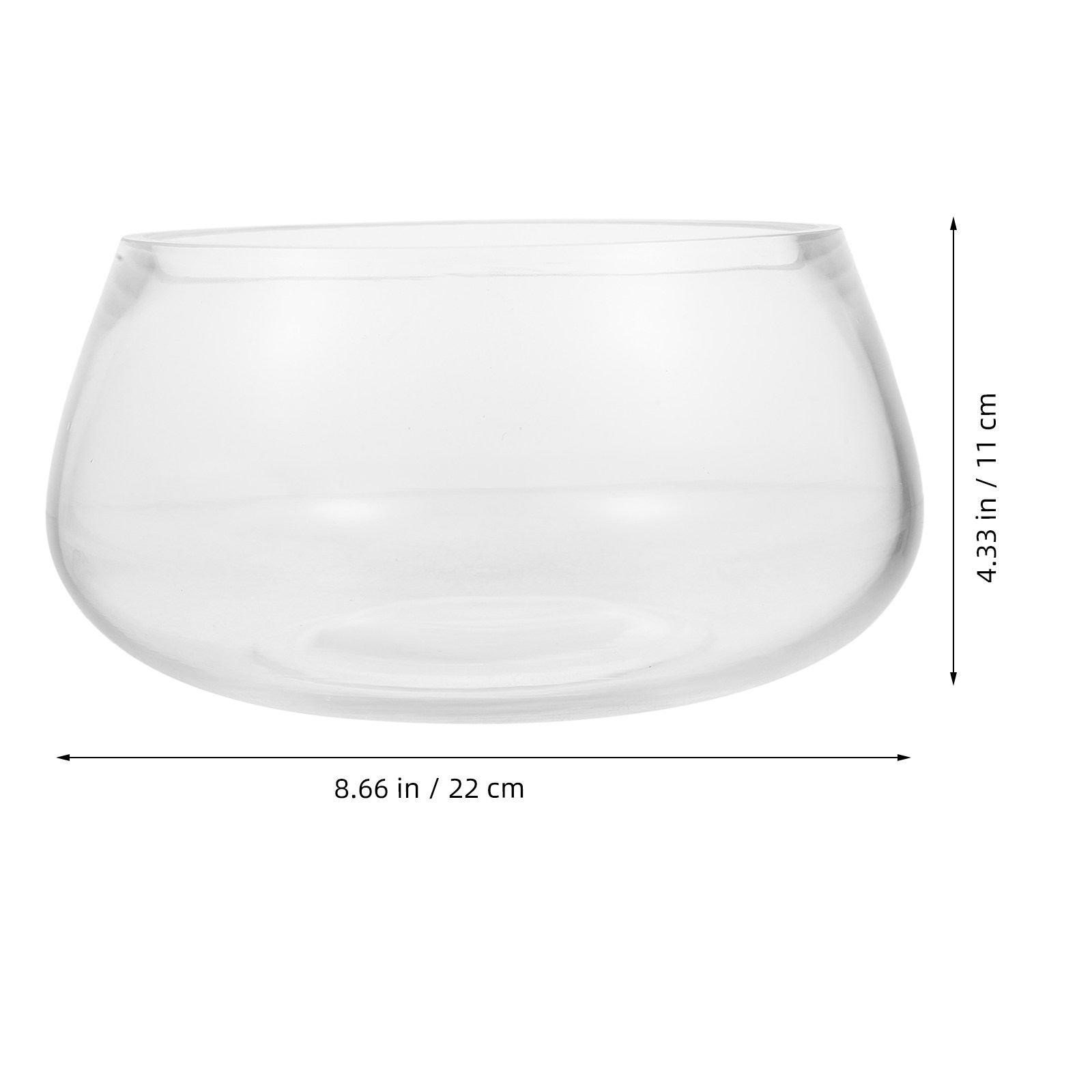 Round Clear Glass Mini Aquariu - Aquarium Planted Shop のレビューと価格