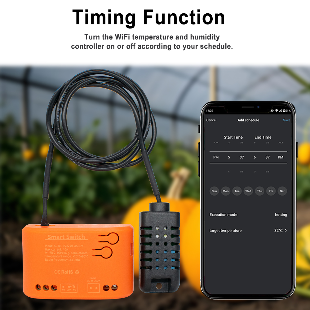 Tuya WiFi Temperature Humidity - Aquarium Planted Aquarium のレビューと価格