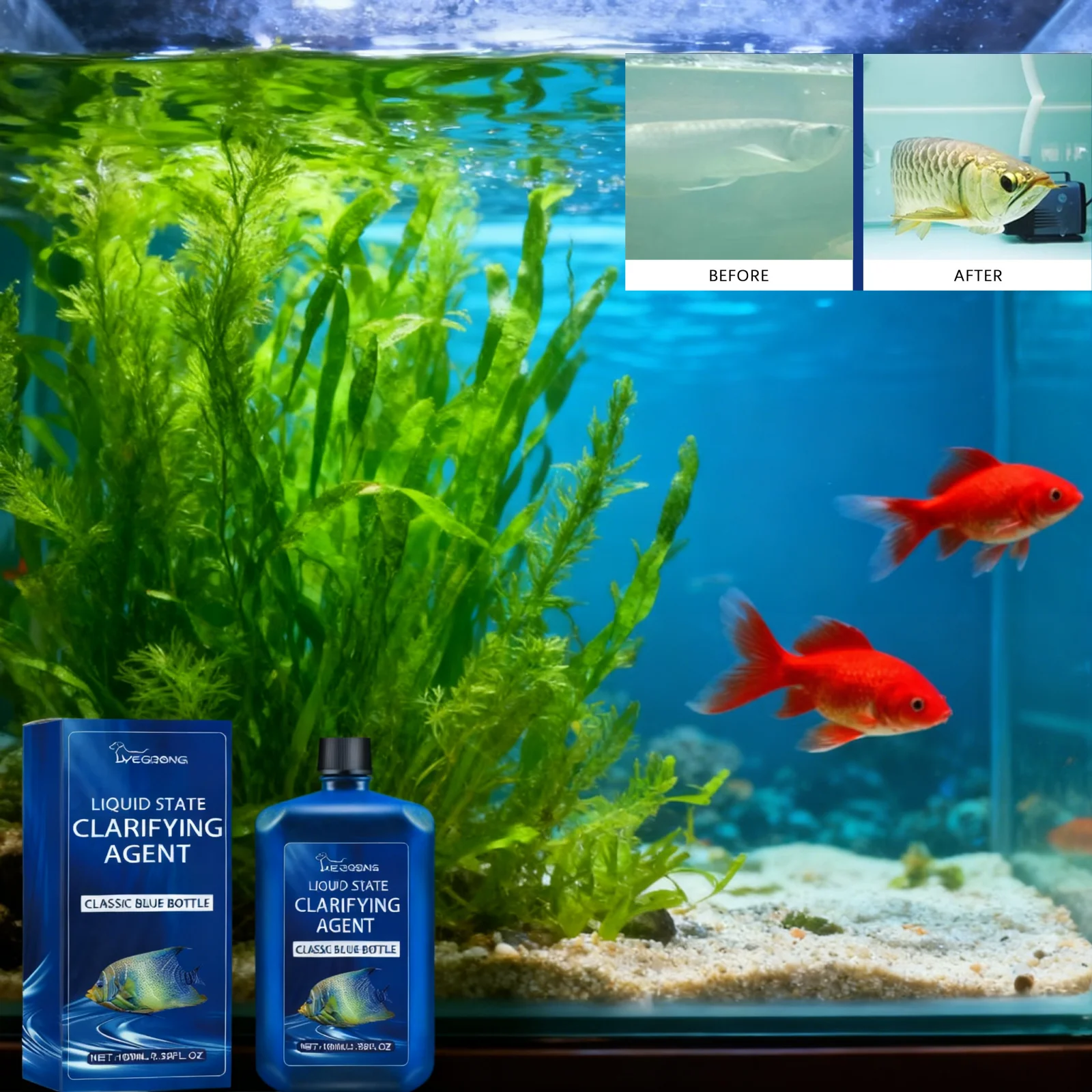 Aquarium Water Clarifier Fish  - Aquarium Plant Liquid Fertilizer のレビューと価格
