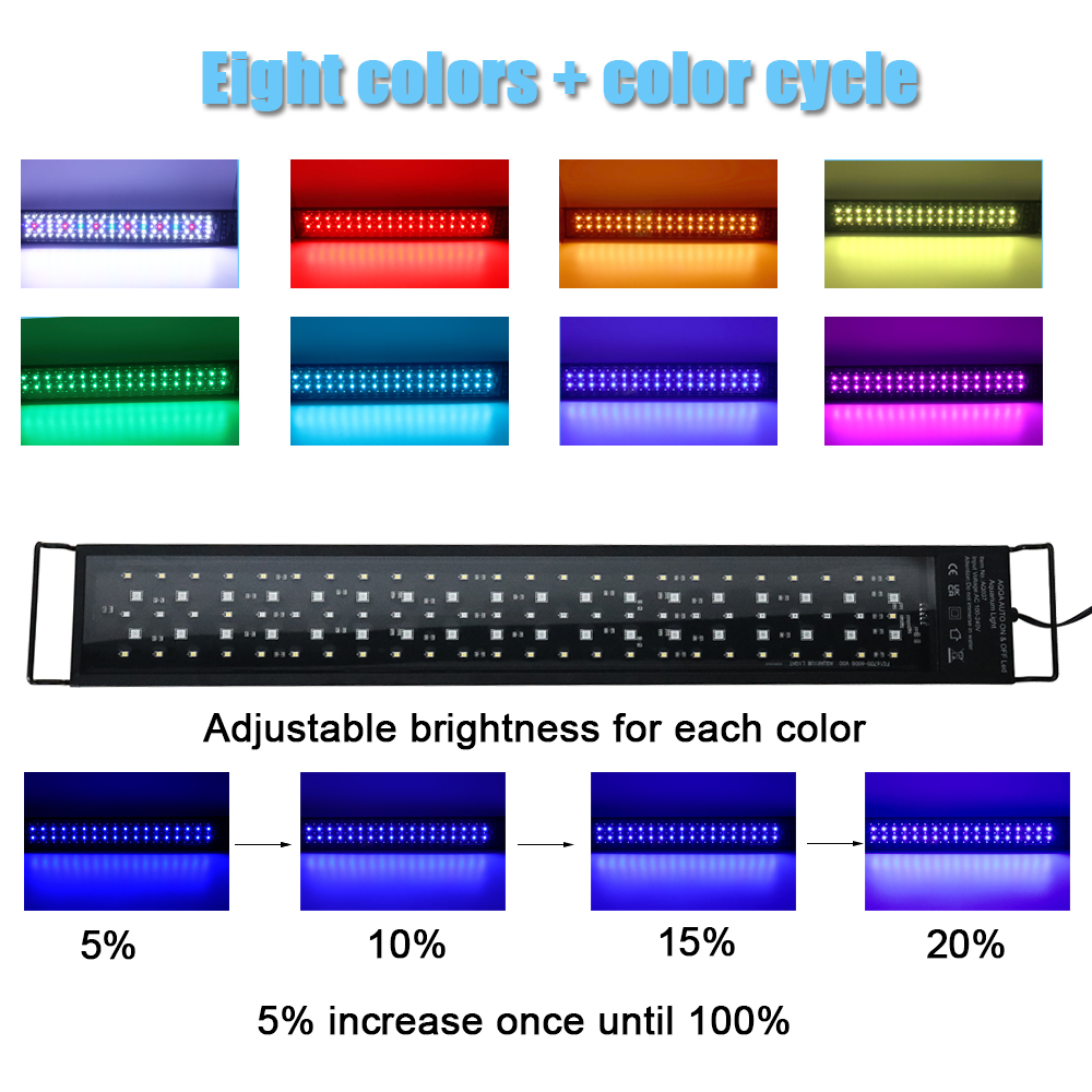 30-60cm Fish Tank 24/7 Full Sp - Aquarium Plant Growth Light のレビューと価格