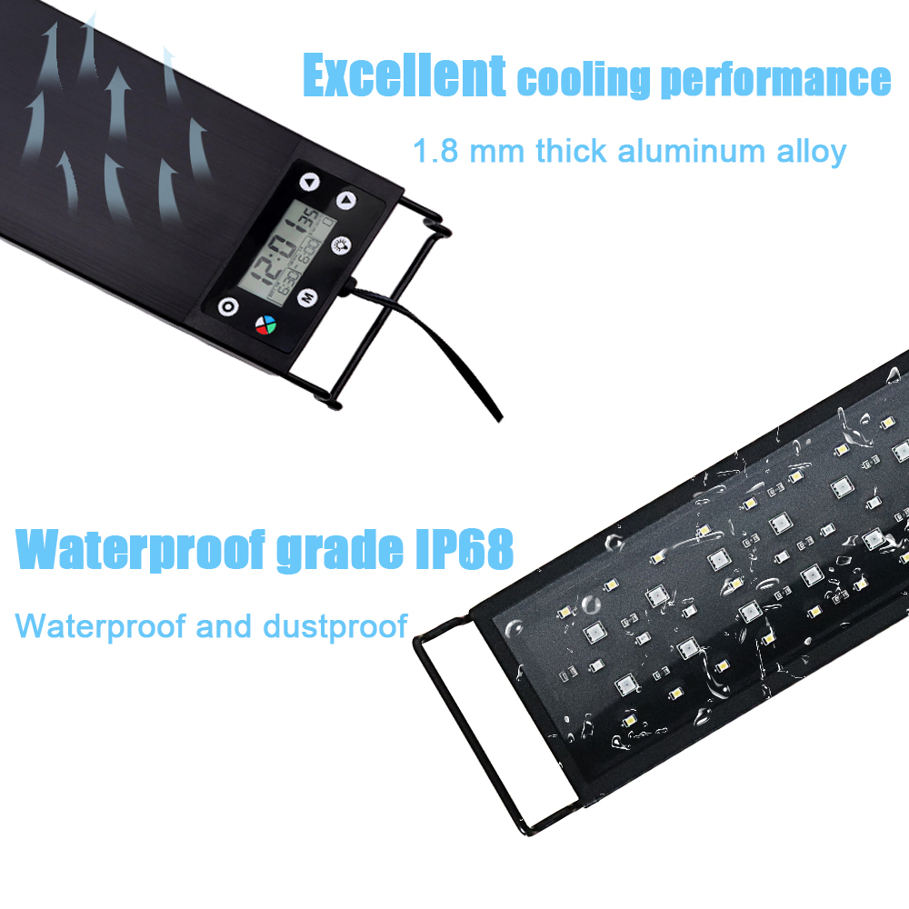30-60cm Fish Tank 24/7 Full Sp - Aquarium Plant Growth Light のレビューと価格